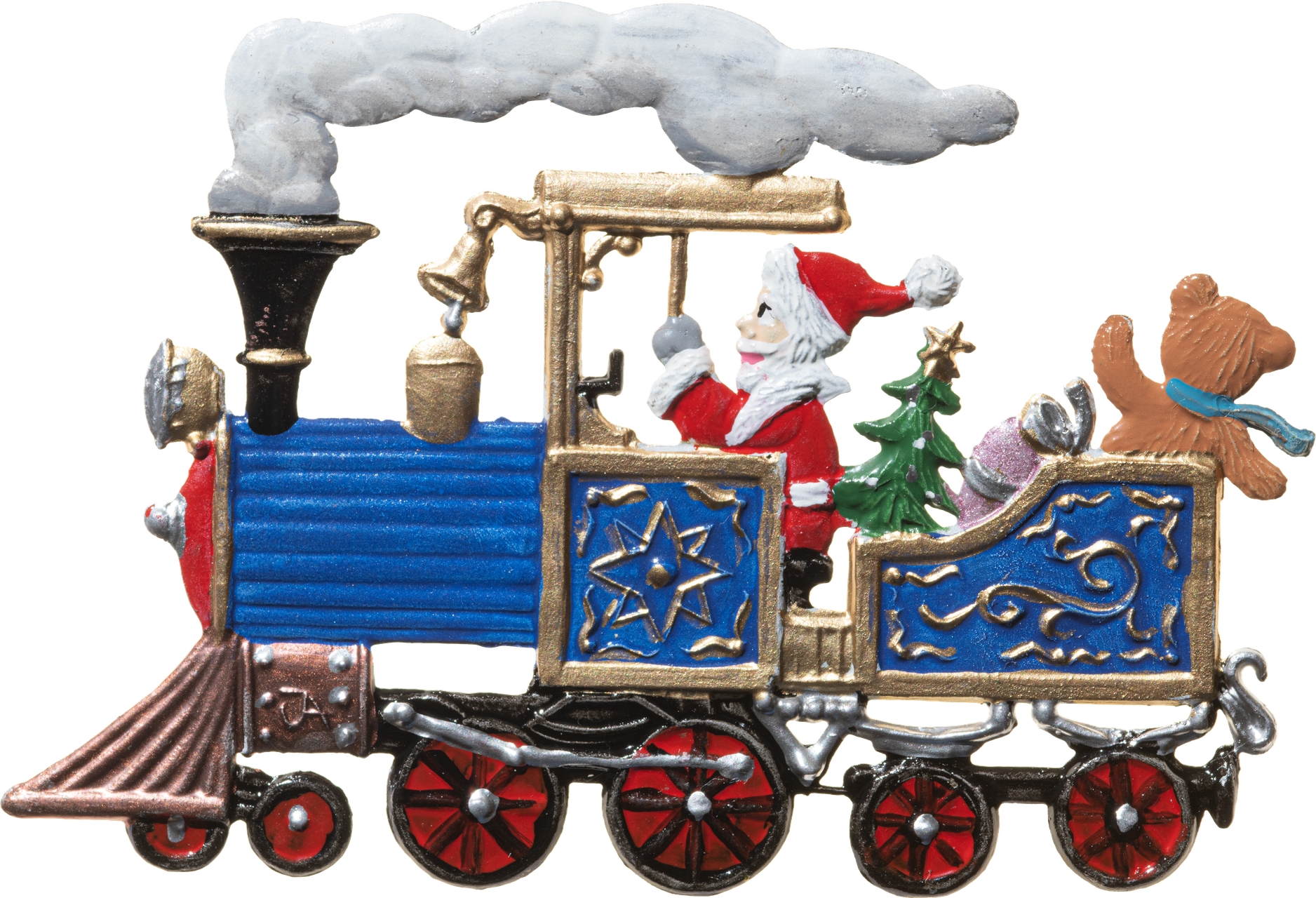 Lokomotive mit Weihnachtsmann