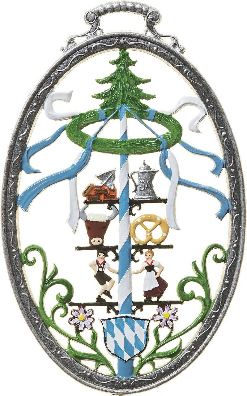 Wandtafel Maibum oval