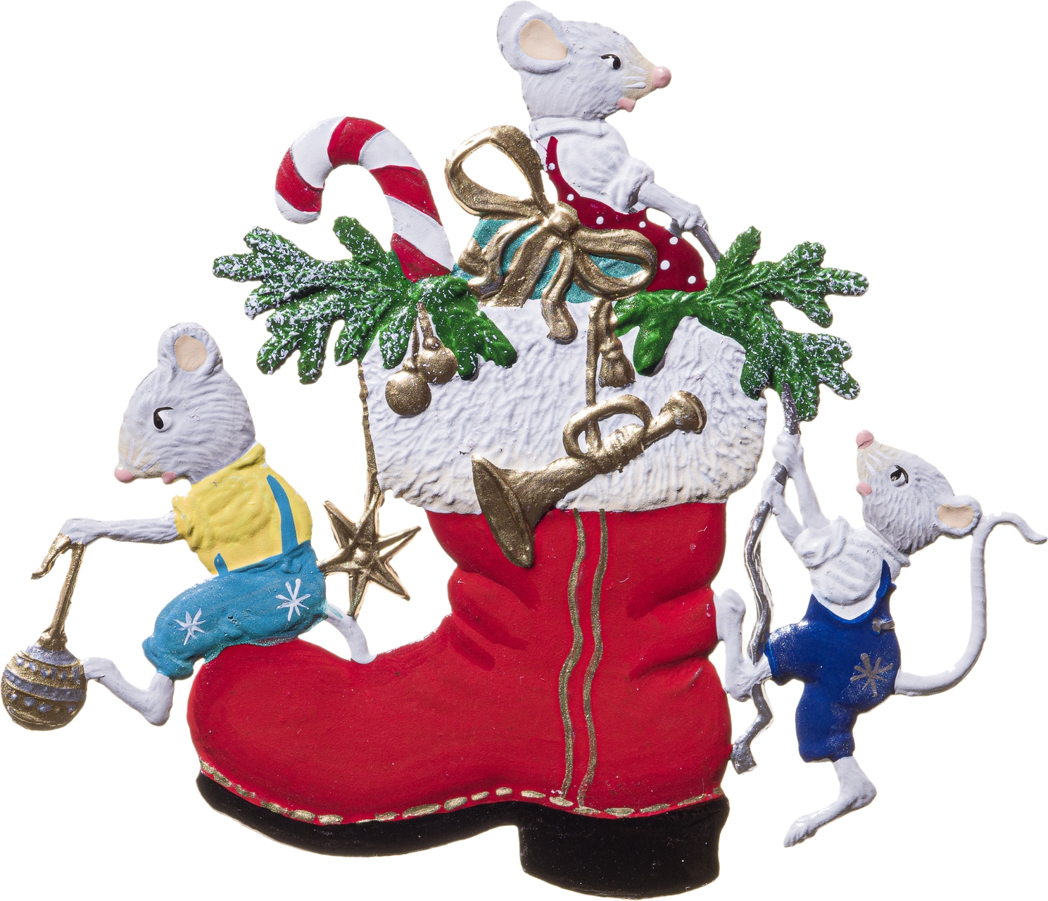 Mäuse erklimmen den Weihnachtsstief