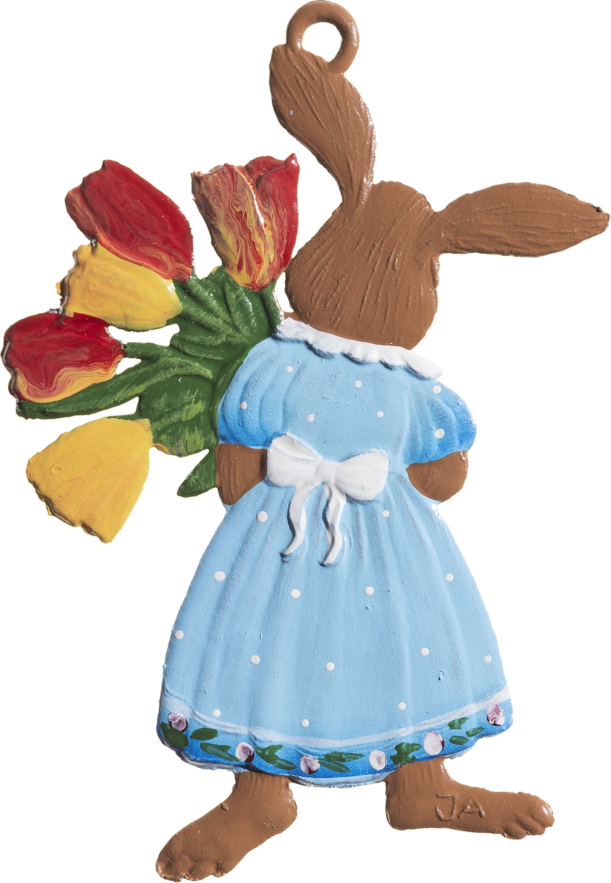 Hasenmäd.mit Tulpen