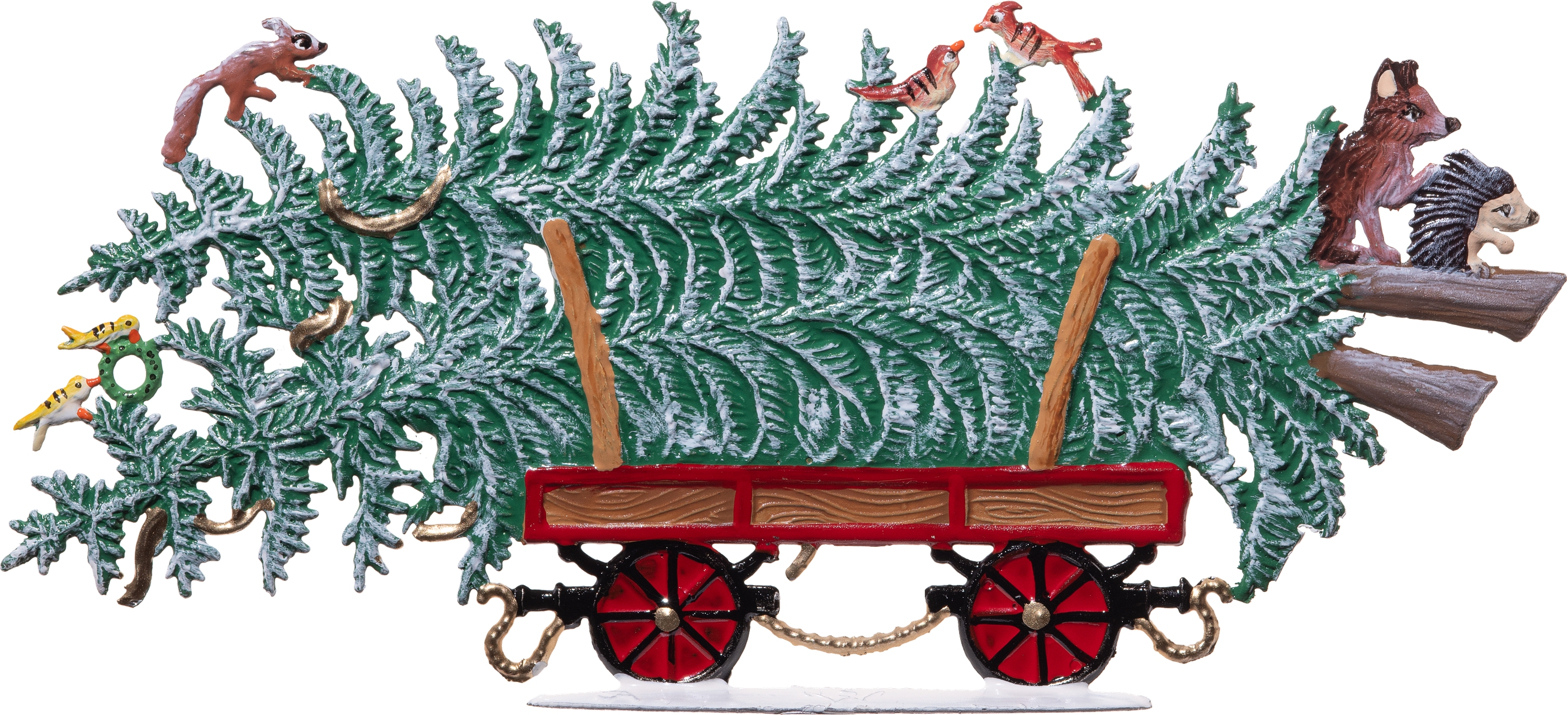 Wagen mit Baum