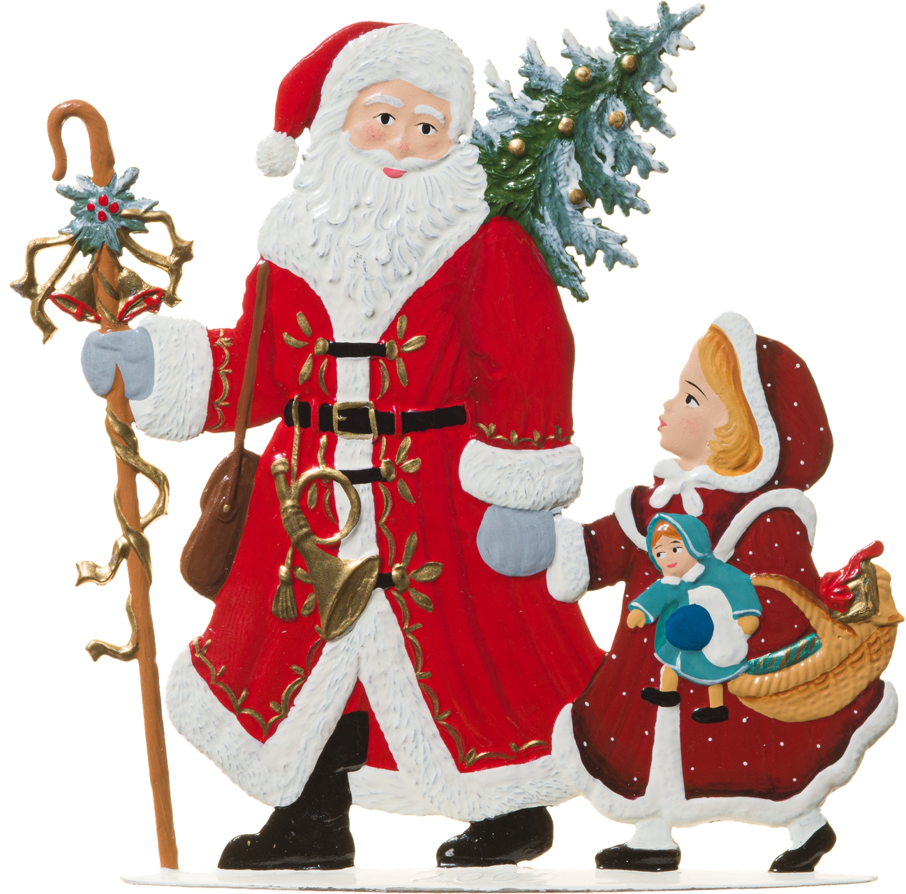 Weihnachtsmann mit Kind