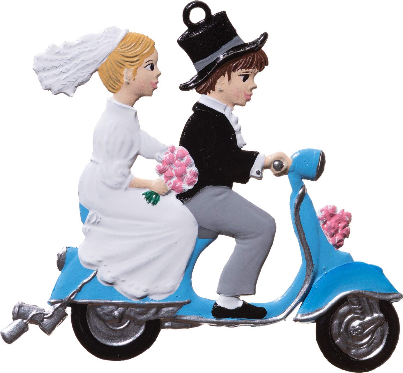 Just Married auf Vespa