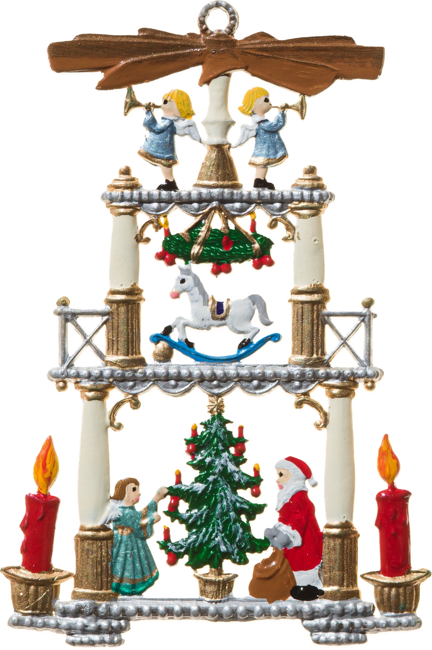 Weihnachtspyramide mit Nikolaus