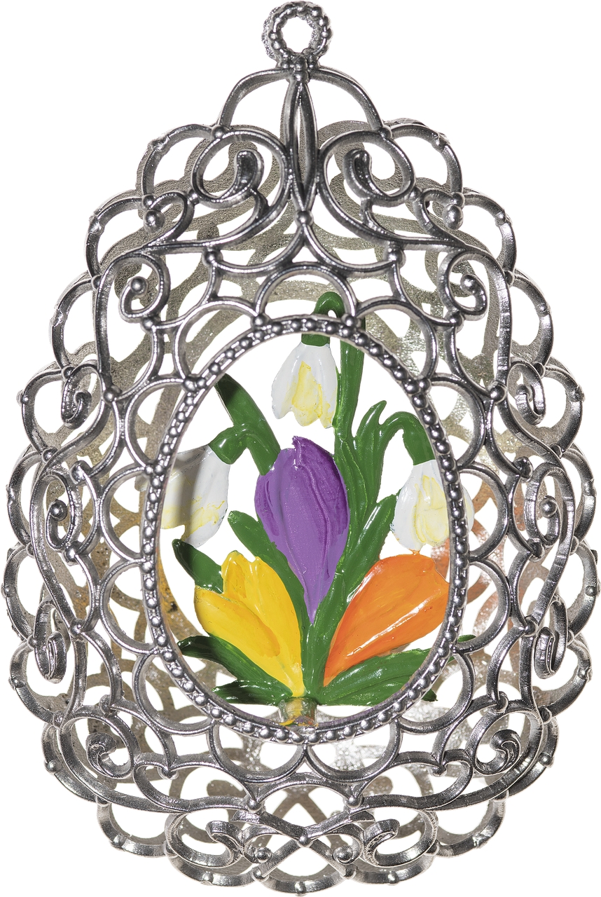Filigranei mit Osterblumen
