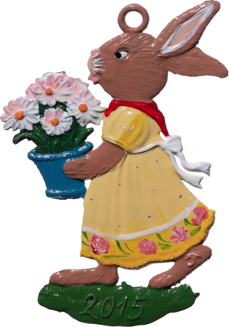 Hasenmädchen+ Blumentopf