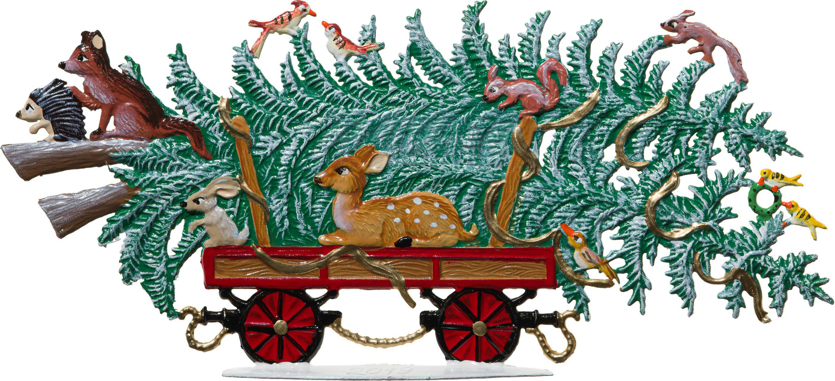Wagen mit Baum