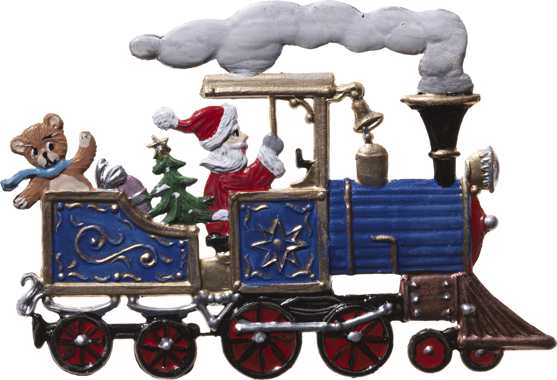 Lokomotive mit Weihnachtsmann