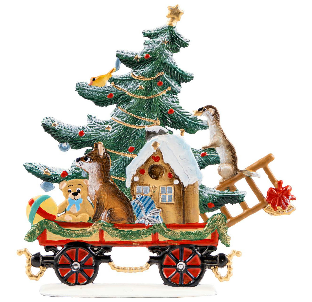 Wagen mit Geschenkelieferung