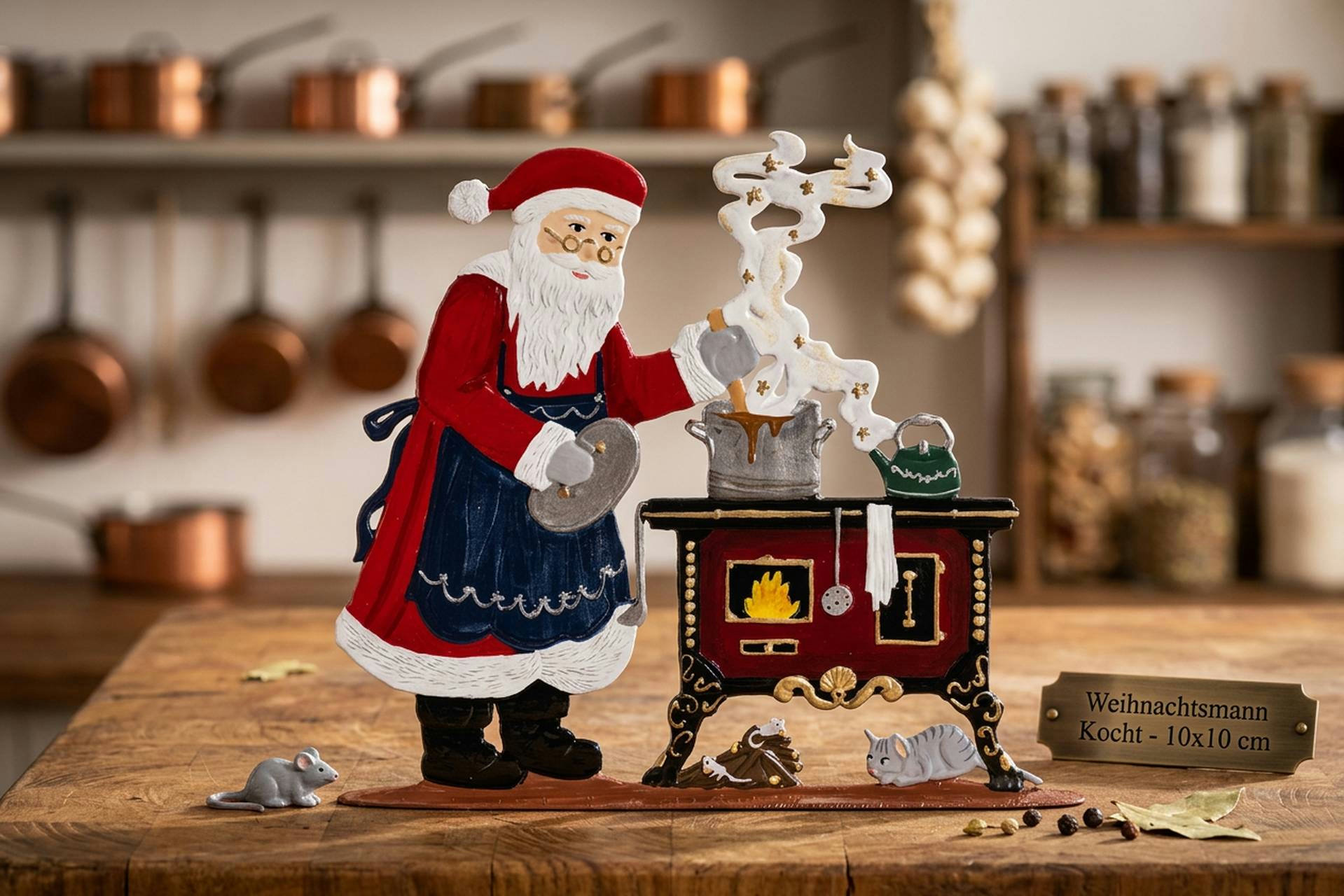 Weihnachtsmann Kocht  – KI-Generiert