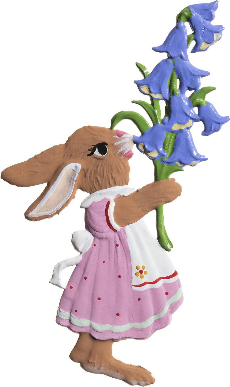 Hasenmäd.mit Glockenblumen