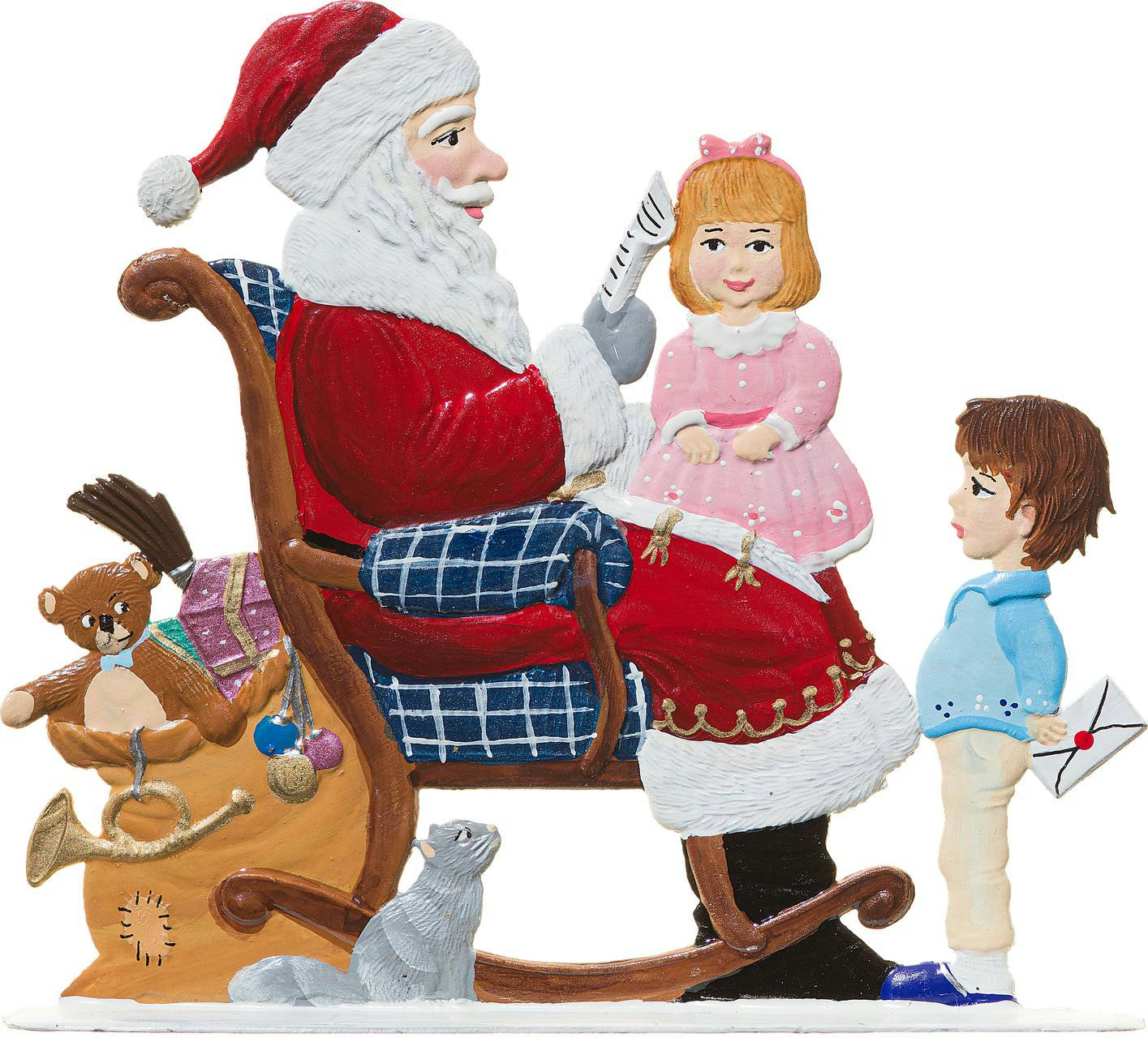 Weihnachtsmann im Schaukelstuhl – Produktfoto