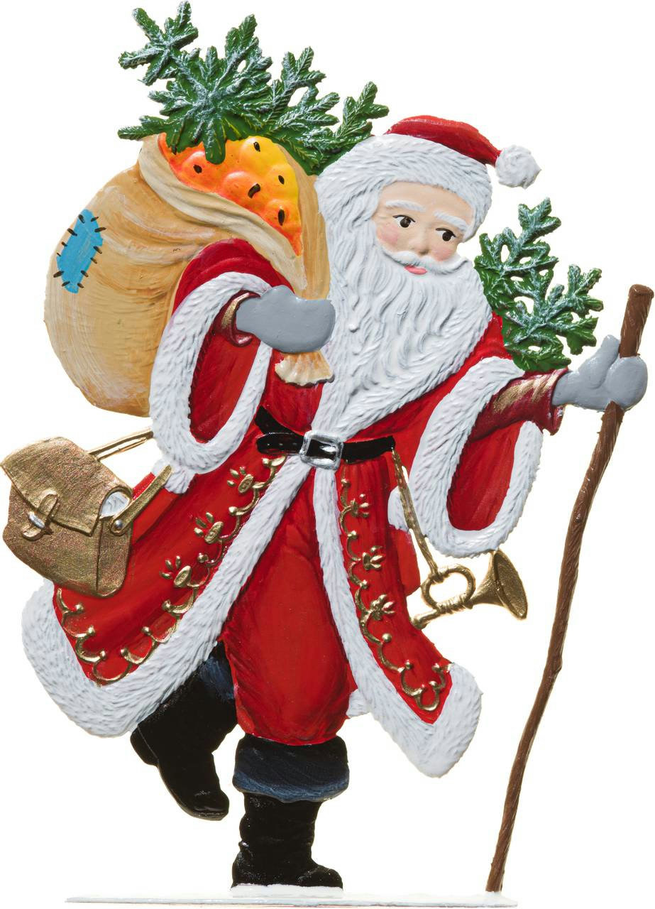 Weihnachtsmann mit Sack und Baum – Produktfoto