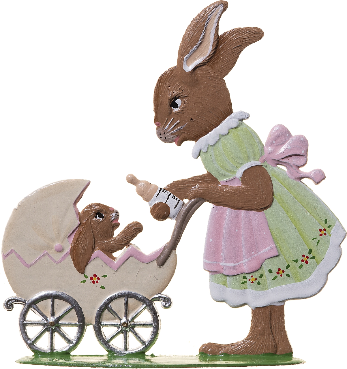 Hasenmäd. mit Kinderwagen