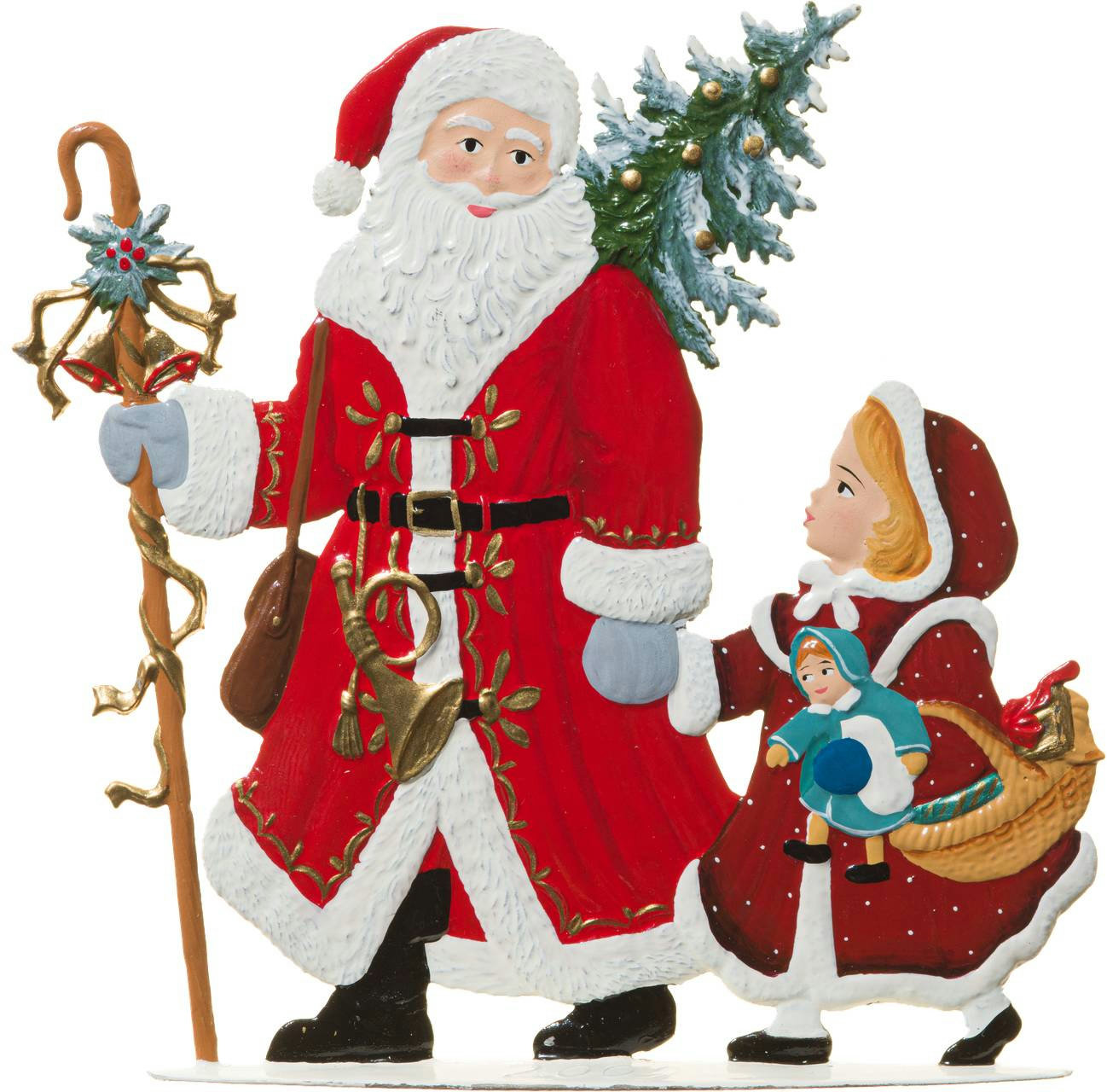 Weihnachtsmann mit Kind