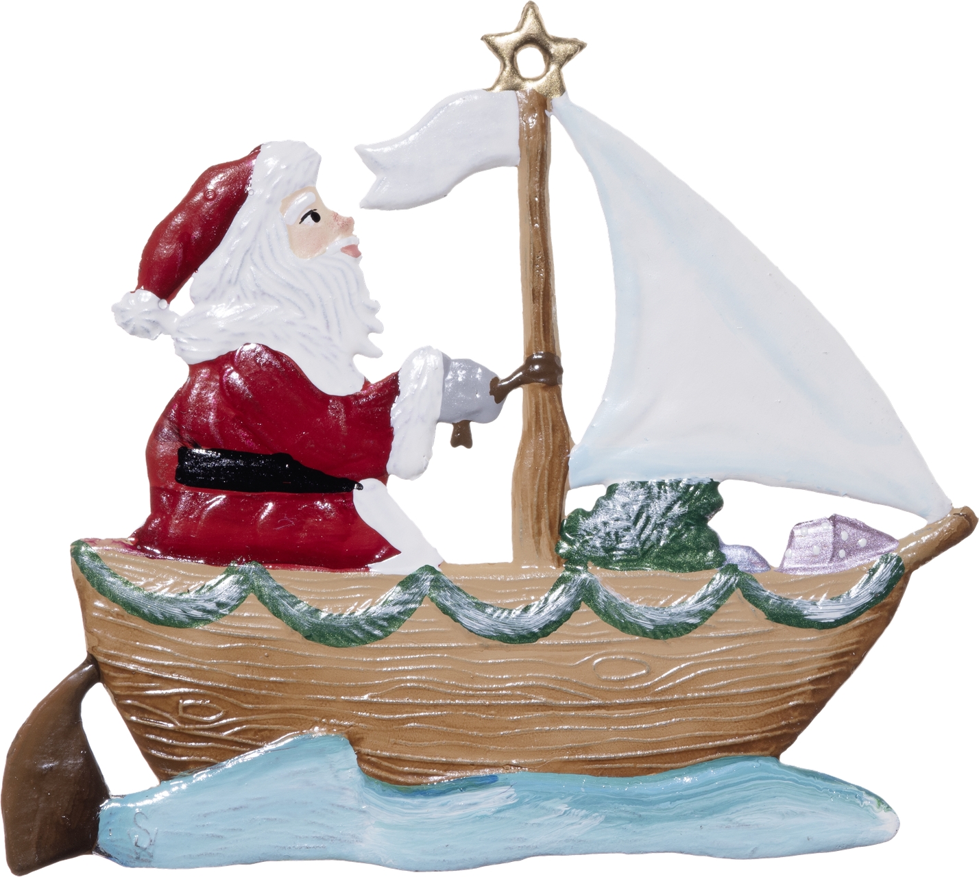 Weihnachtsmann segelt