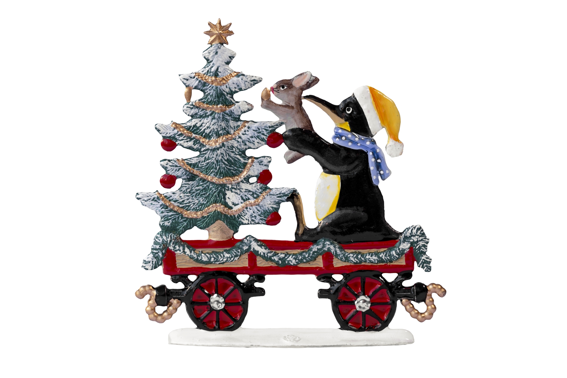 Pinguin in Weihnachtsstimmung