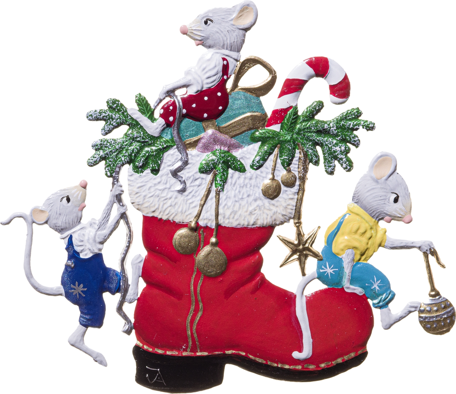 Mäuse erklimmen den Weihnachtsstief