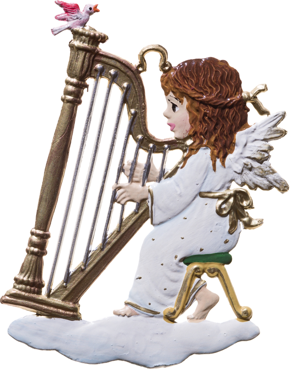 Engel spielt Harfe