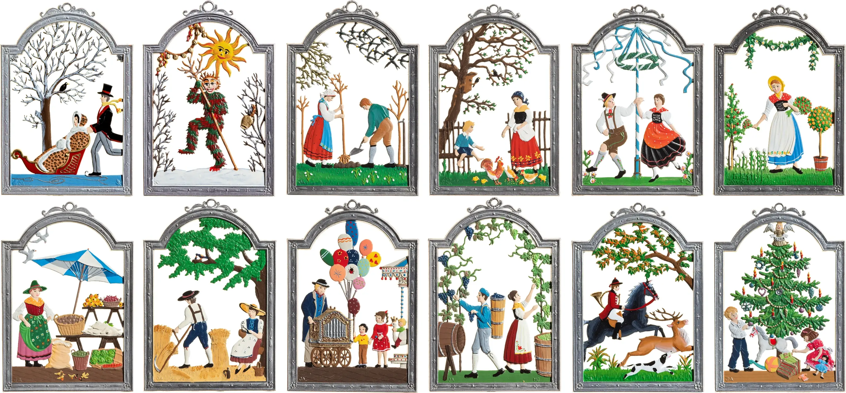 Monatsbilder Satz (12 Teilig)