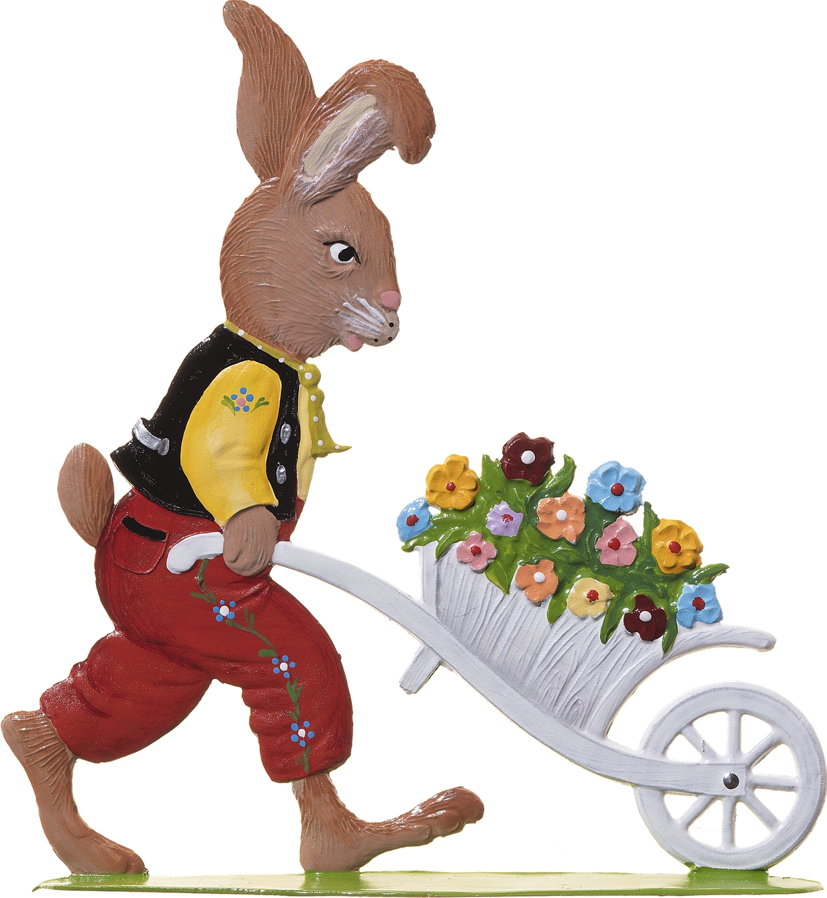 Hase mit Schubkarren